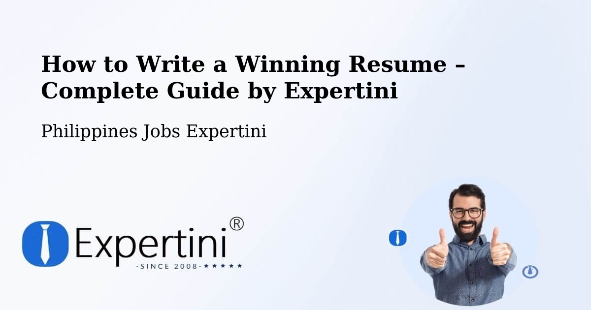 Resume Writing Guide for Job Seekers – Budta - Budta, Philippines Jobs Expertini